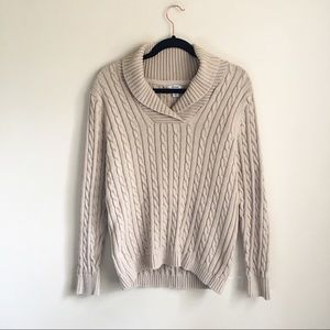 💗LLBean💗 Cable Knit Sweater Size Large